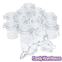 Mini Glass Favor Jars - 1.25-Ounce Canning Jar with Swing Top: 12-Piece Set - Candy Warehouse