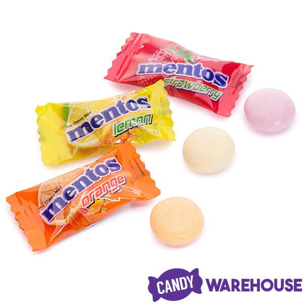 Mini Mentos Fruit Candy Single Packs: 1LB Bag - Candy Warehouse