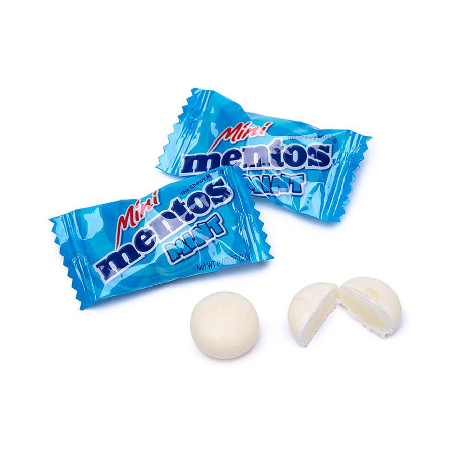 Mini Mentos Mint Candy Single Packs: 1LB Bag - Candy Warehouse
