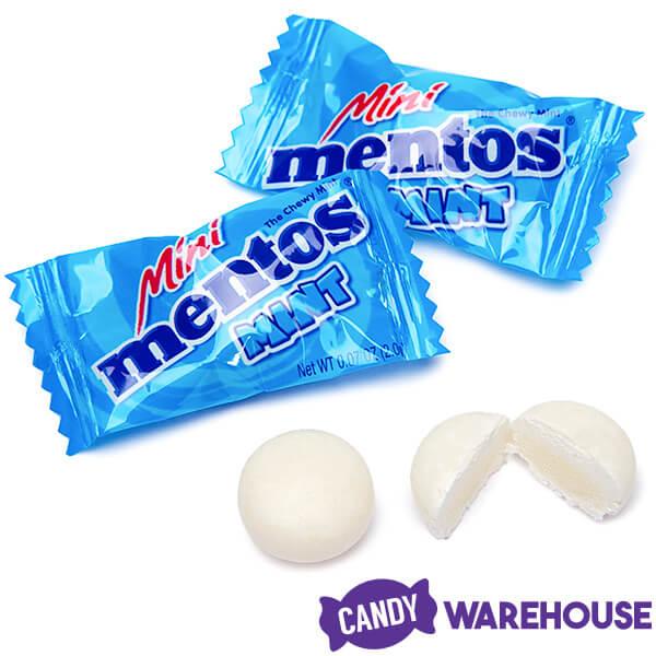Mini Mentos Mint Candy Single Packs: 1LB Bag - Candy Warehouse