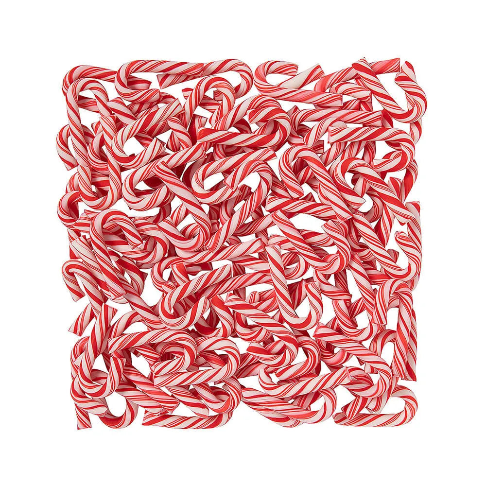 Mini Peppermint Wrapped Candy Canes: 100-Piece Bag