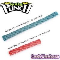 Mini Sour Punch Twists - Wrapped: 210-Piece Tub - Candy Warehouse
