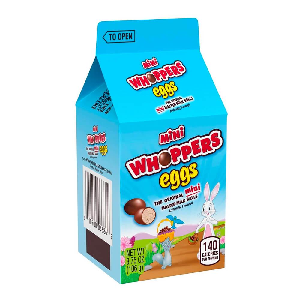 Mini Whoppers Easter Eggs Candy: 3.75-Ounce Carton - Candy Warehouse
