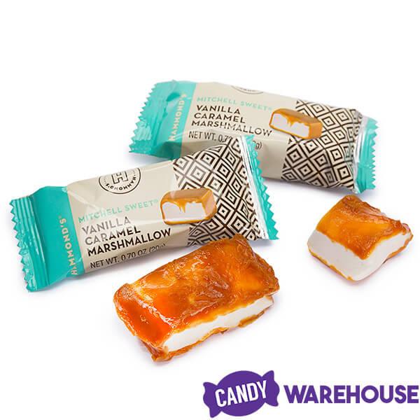 Mitchell Sweets Caramel Covered Marshmallows: 54-Piece Tub - Candy Warehouse