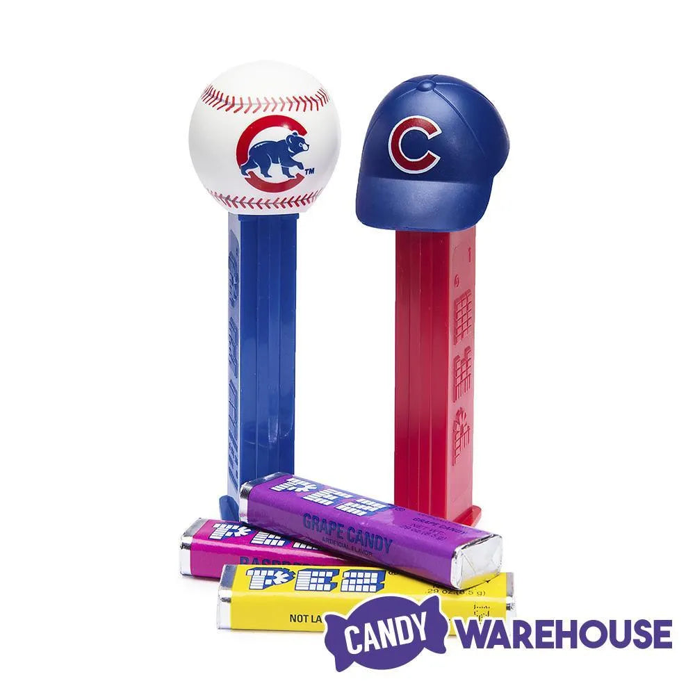 MLB Team Baseball PEZ Candy Packs - Chicago Cubs: 12-Piece Box – Candy ...