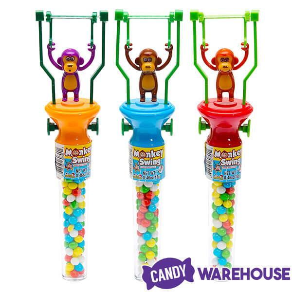 Monkey Swing Toys with Candy: 12-Piece Box - Candy Warehouse