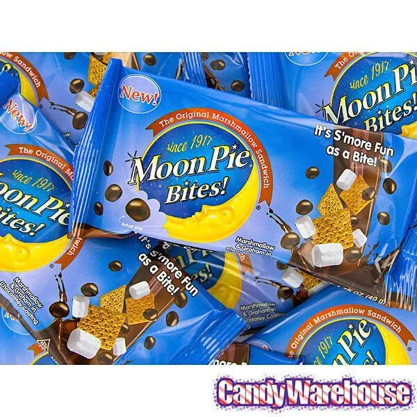 Moon Raspberry Candy Moon Pie Bites Candy: Giant 1LB Box | Candy Warehouse