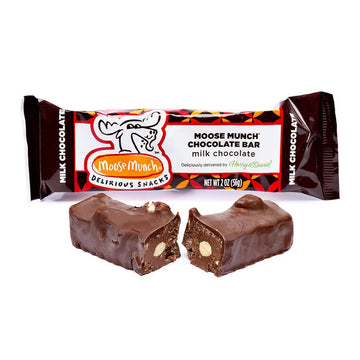 Moose Munch Candy Bars - Milk Chocolate: 6-Piece Box - Candy Warehouse