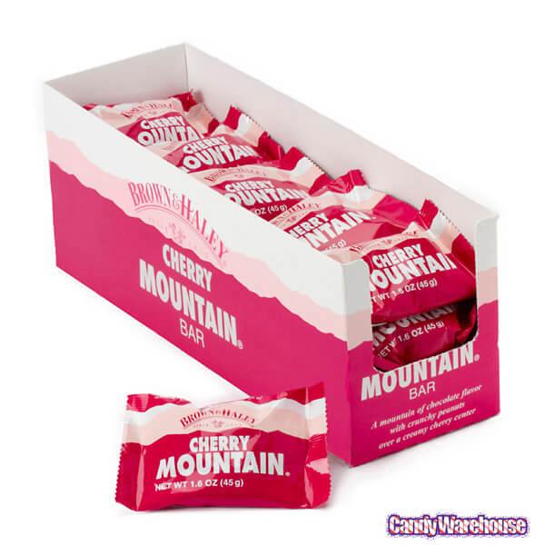 Mountain Candy Bars - Cherry: 15-Piece Box - Candy Warehouse