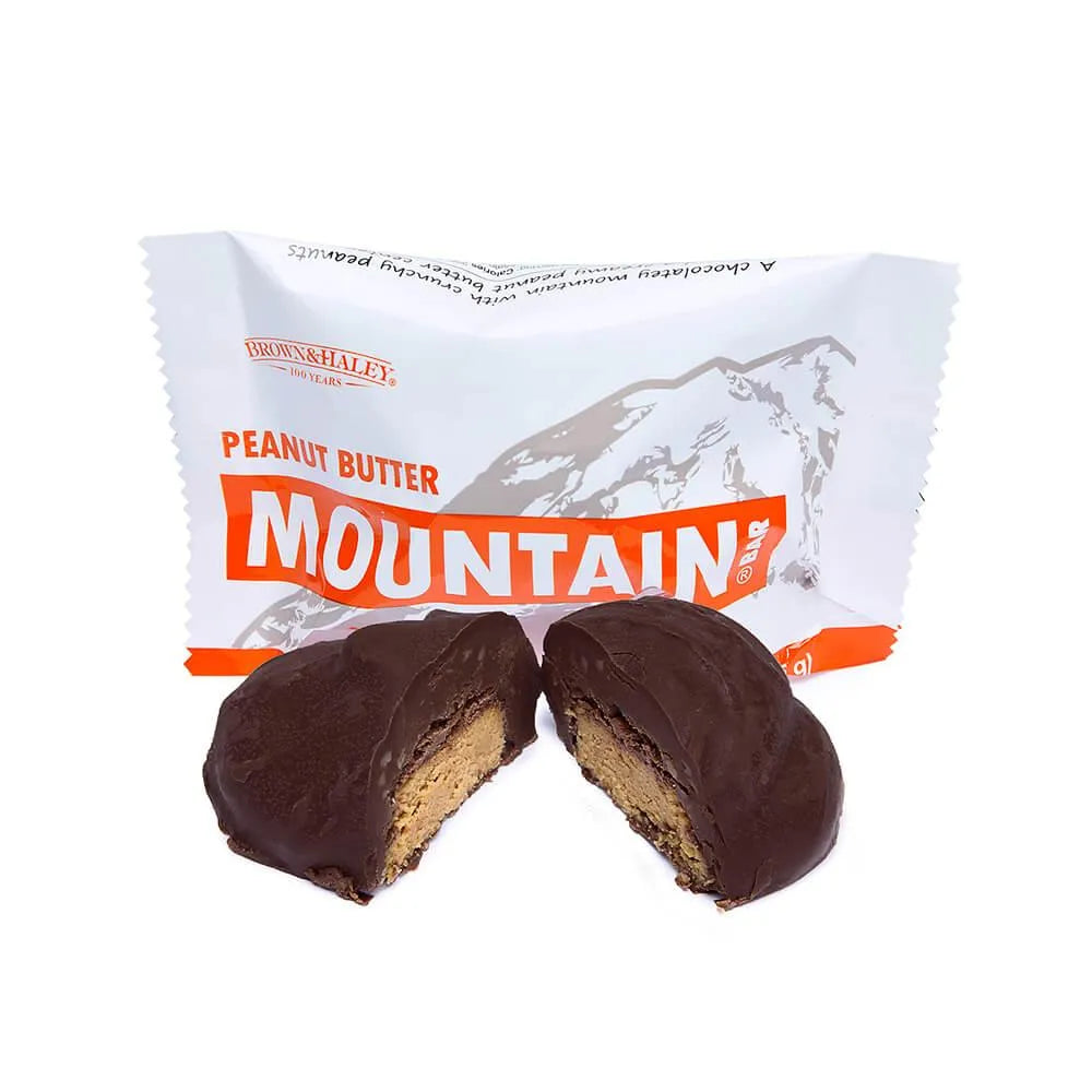 Mountain Candy Bars Peanut Butter 15Piece Box Candy Warehouse