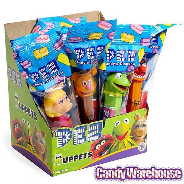 Muppets PEZ Candy Packs: 12-Piece Display - Candy Warehouse