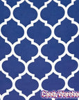 Navy Blue Casablanca Pattern Candy Bags: 25-Piece Pack