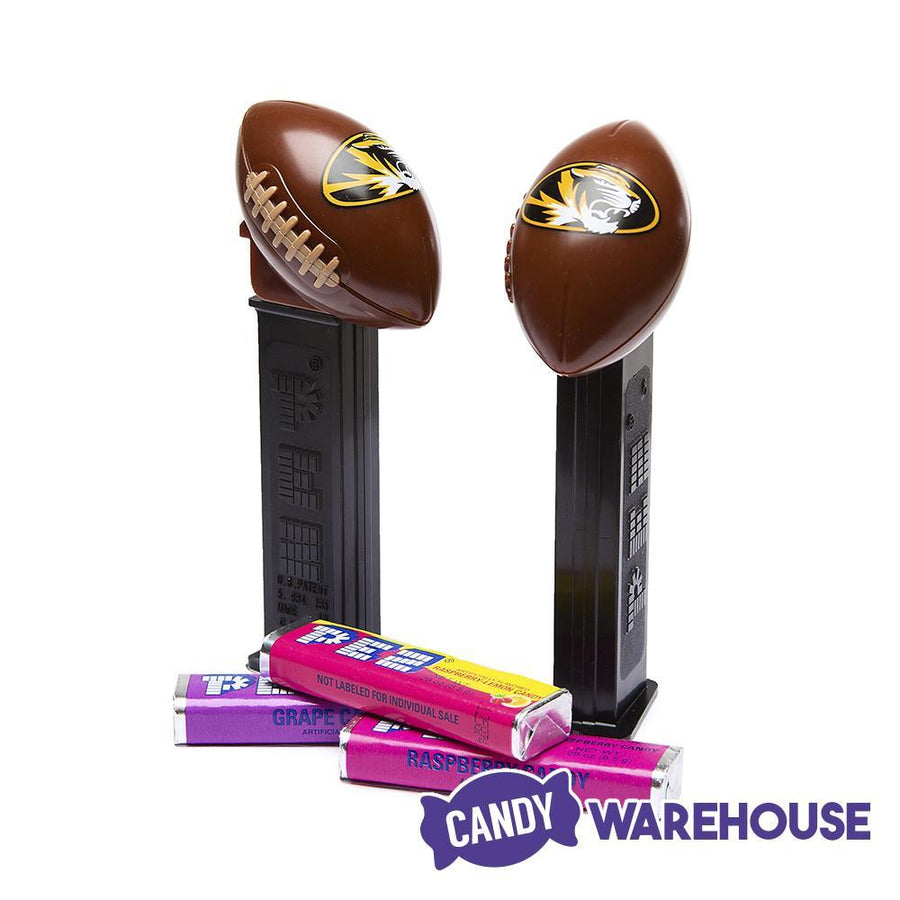 NCAA College Football PEZ Candy Packs - Missouri: 12-Piece Box - Candy Warehouse