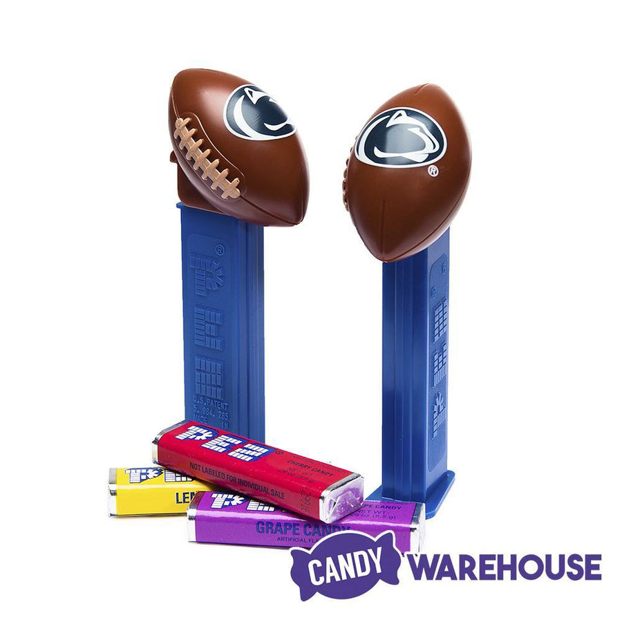 NCAA College Football PEZ Candy Packs - Penn State: 12-Piece Box - Candy Warehouse