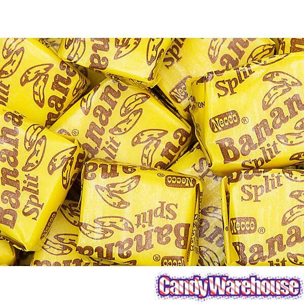 Necco Banana Split Candy Chews: 240-Piece Tub - Candy Warehouse