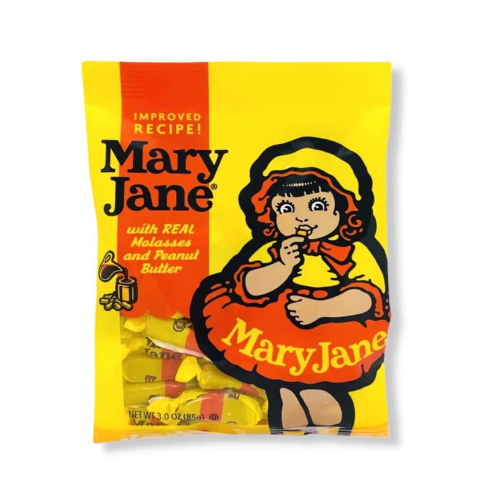 Necco Mary Jane Candy 3-Ounce Bags: 12-Piece Box - Candy Warehouse