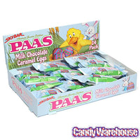 Necco PAAS Sky Bar Milk Chocolate Caramel Eggs: 24-Piece Display - Candy Warehouse
