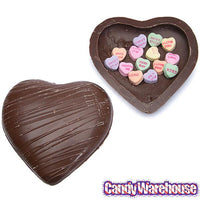 Necco Sweethearts Hollow Milk Chocolate Heart with Classic Candy Hearts - Candy Warehouse