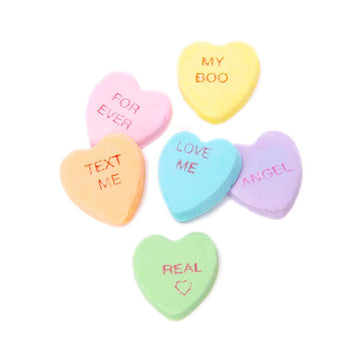 Necco Sweethearts Large Conversation Candy Hearts - Modern Flavors: 6-Ounce Bag - Candy Warehouse