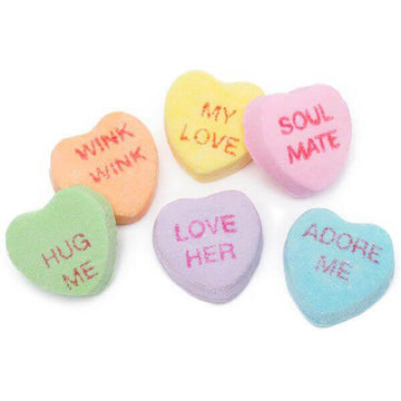 Necco Sweethearts Tiny Conversation Candy Hearts - Modern Flavors: 1LB Bag - Candy Warehouse