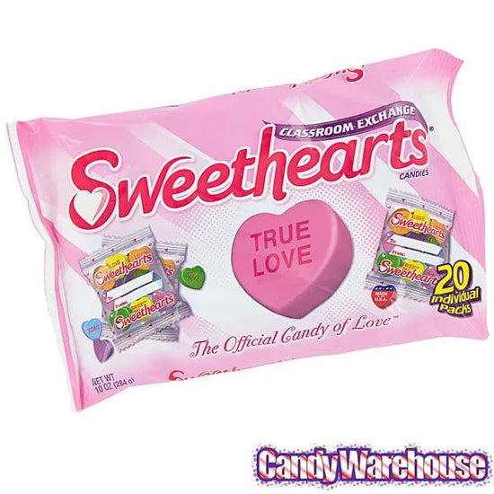 Necco Sweethearts Tiny Conversation Candy Hearts Packets Modern
