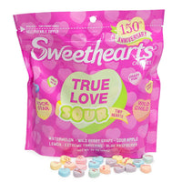 Necco Sweethearts Tiny Conversation Candy Hearts - Sour Flavors: 8-Ounce Bag - Candy Warehouse