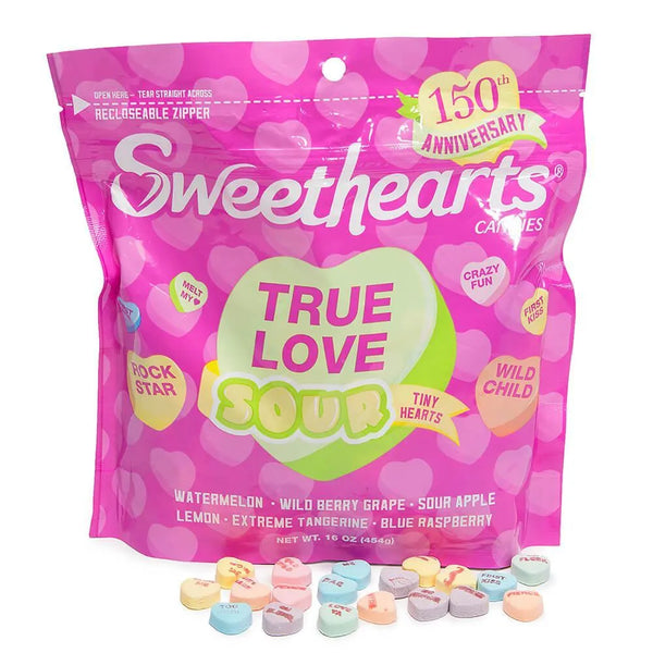 Necco Sweethearts Tiny Conversation Candy Hearts - Sour Flavors: 8