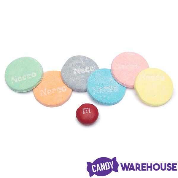 Necco Wafers Candy Rolls - Sour Flavors: 24-Piece Box - Candy Warehouse