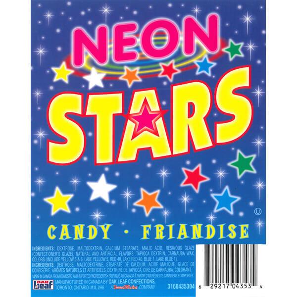 Neon Candy Stars: 2LB Bag - Candy Warehouse