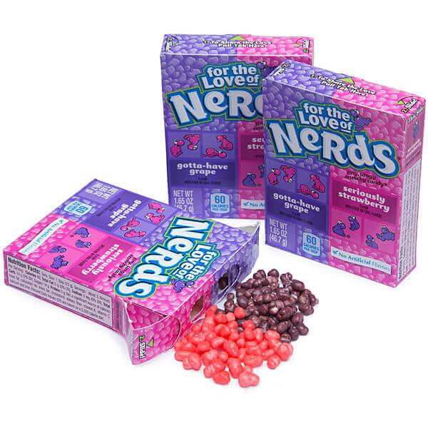 Nerds Candy 2-Flavor Packs - Strawberry & Grape: 36-Piece Box - Candy Warehouse