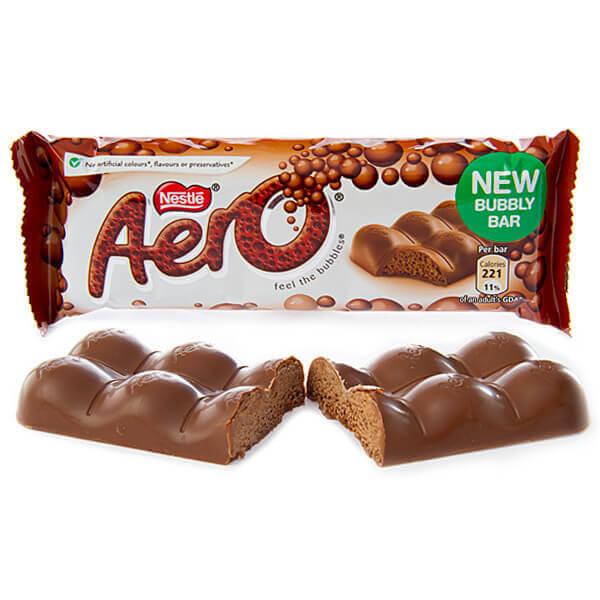 Nestle Aero Milk Chocolate Bars: 24-Piece Box - Candy Warehouse