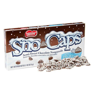 Nestle Sno-Caps Chocolate Nonpareils Candy 3.1-Ounce Packs: 15-Piece Box - Candy Warehouse