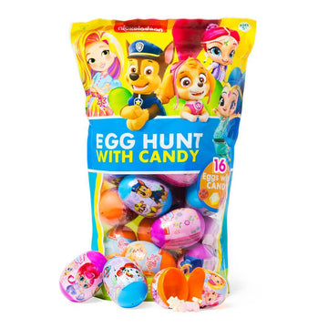 Nickelodeon Egg Hunt With Candy - 16 Count - Candy Warehouse