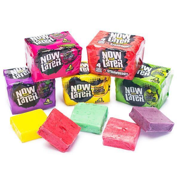 Now and Later Classic Fruit Chews Mini Bars: 150-Piece Tub - Candy Warehouse