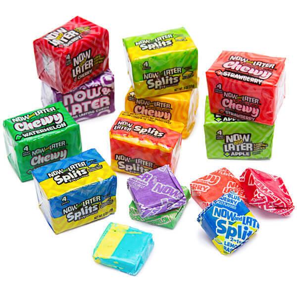 Now and Later Classic Fruit Chews Mini Bars: 24-Piece Bag - Candy Warehouse