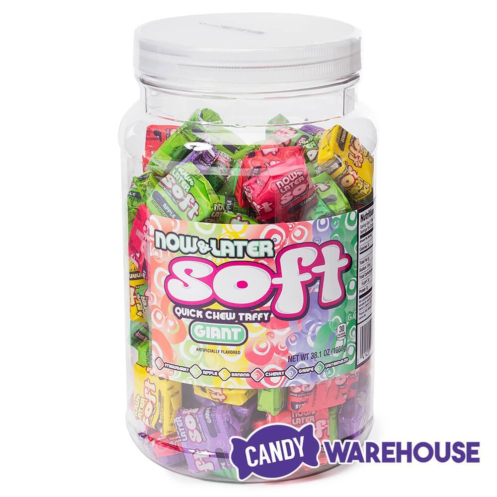 Now and Later Soft Taffy Squares - Assorted: 120-Piece Tub - Candy Warehouse