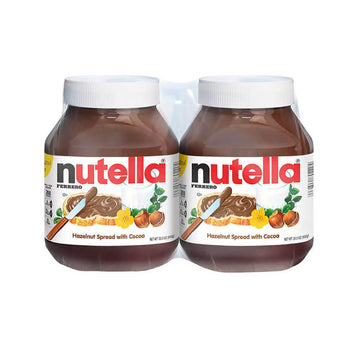 Nutella Hazelnut Chocolate Spread 33.5-Ounce Jars: 2-Piece Pack - Candy Warehouse