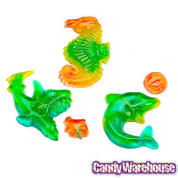 Ocean Shapes Gummy Candy 4-Packs: 18-Piece Box - Candy Warehouse