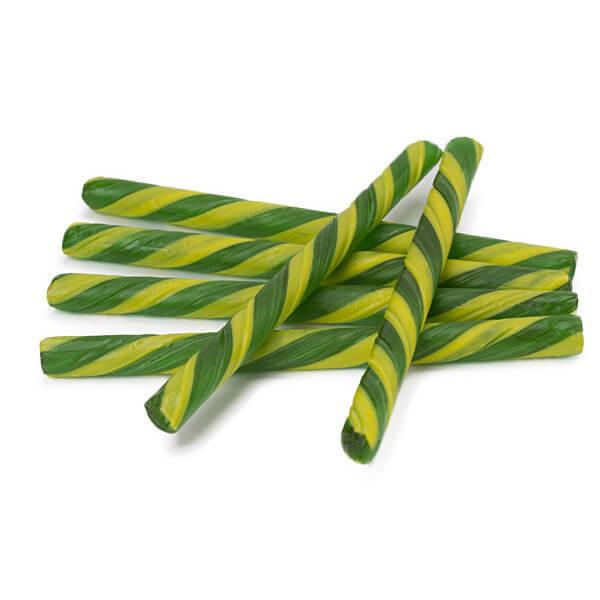 Old Fashioned Hard Candy Sticks - Lime: 80-Piece Box - Candy Warehouse