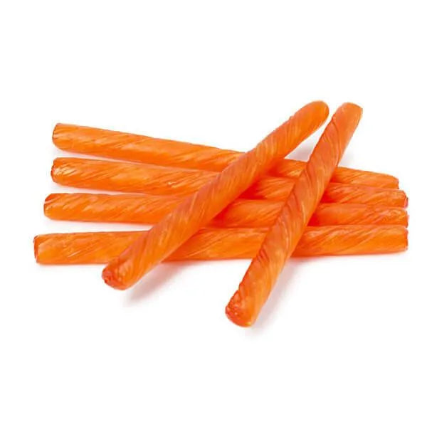 Old Fashioned Hard Candy Sticks Orange 80Piece Box Candy Warehouse
