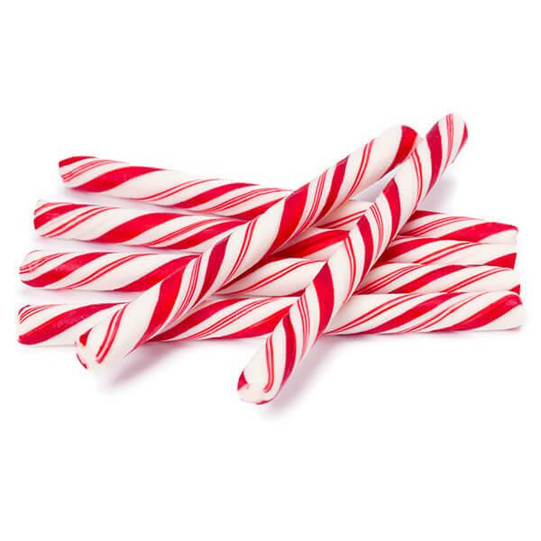 Old Fashioned Hard Candy Sticks - Peppermint: 80-Piece Box - Candy Warehouse