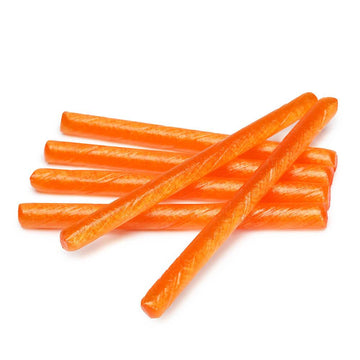 Old Fashioned Hard Candy Sticks - Sour Orange: 80-Piece Box - Candy Warehouse