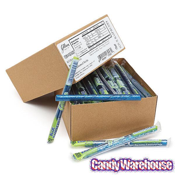 Old Fashioned Hard Candy Sticks - Sour Raspberry: 80-Piece Box - Candy Warehouse