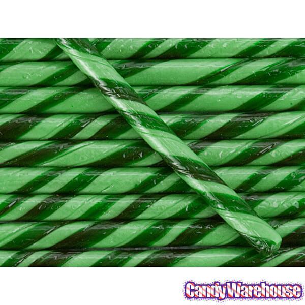 Old Fashioned Hard Candy Sticks - Spearmint: 80-Piece Box - Candy Warehouse