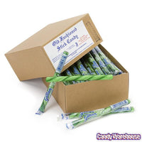 Old Fashioned Hard Candy Sticks - Spearmint: 80-Piece Box - Candy Warehouse