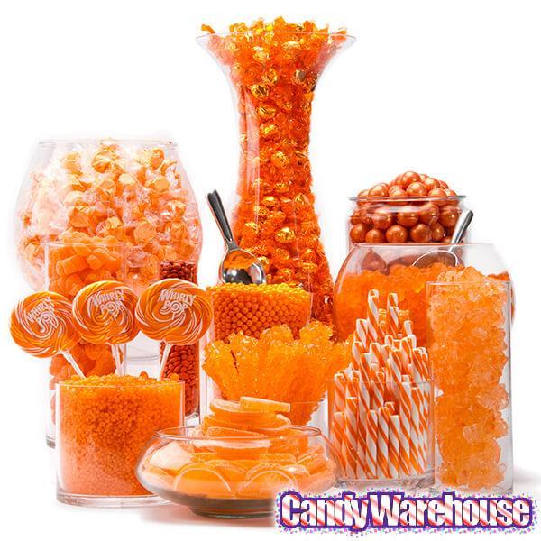 Old Fashioned Hard Candy Sticks - Tangerine: 80-Piece Box - Candy Warehouse