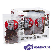 Old Trapper Hot & Spicy Beef Jerky: 12-Piece Box - Candy Warehouse