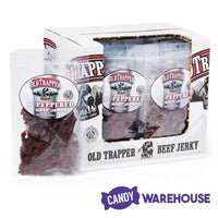 Old Trapper Peppered Beef Jerky: 12-Piece Box - Candy Warehouse