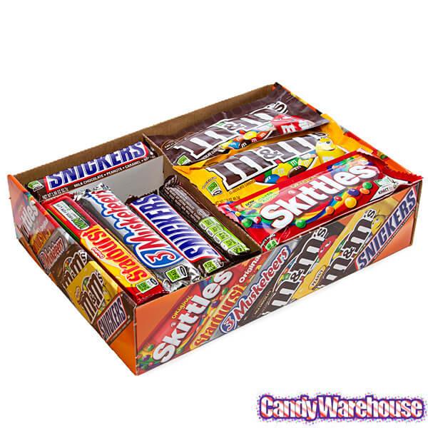 M&M's, Skittles and More Candy Bars, Variety Pack, Full Size, 30