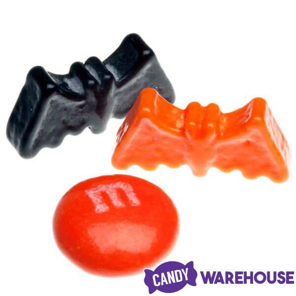 Orange & Black Candy Bats: 4LB Bag - Candy Warehouse